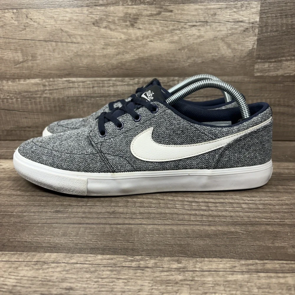 Nike SB Portmore Gray Mens US Size 9.5 EUR 43 880269-401 Sneakers